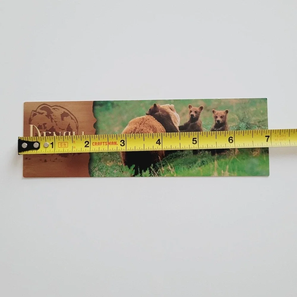 Vintage Y2K Denali Park Bookmark Grizzly Bears Patrick Enders Korea Impact 48690